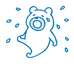 Sensitive bear sticker #7191202