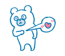 Sensitive bear sticker #7191206