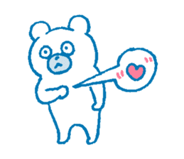 Sensitive bear sticker #7191206