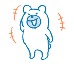 Sensitive bear sticker #7191207