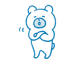 Sensitive bear sticker #7191210