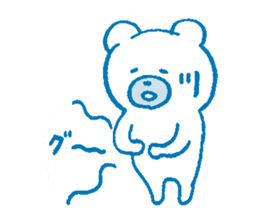 Sensitive bear sticker #7191214
