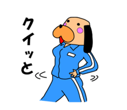 The drooped ears Doggy is a girl sticker #7191694