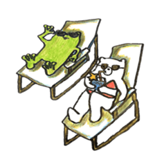 Frog and Bear 2 sticker #7192185