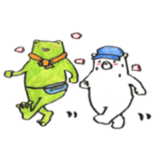 Frog and Bear 2 sticker #7192192