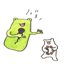 Frog and Bear 2 sticker #7192206