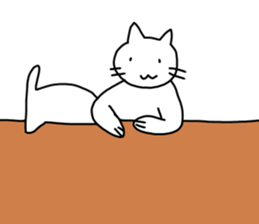 The cat wears underwear. sticker #7193657