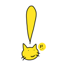 The cat wears underwear. sticker #7193675