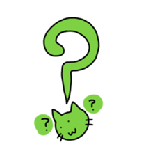 The cat wears underwear. sticker #7193676