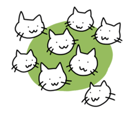 The cat wears underwear. sticker #7193693