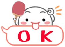 Let's enjoy table tennis!! 2 sticker #7193716