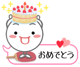 Let's enjoy table tennis!! 2 sticker #7193722