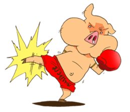 Moo-waan Muay Thai sticker #7193736