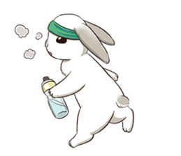 Rabbit with Mask 3 sticker #7194286