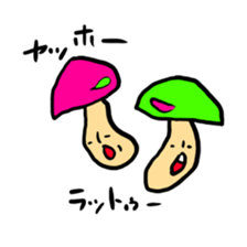 kinoko-tachi 3 sticker #7195786