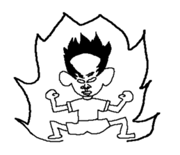 A neighbour Mr.HAGE-O ver.2 sticker #7195957