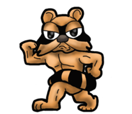 Daily bulging eyes raccoon dog sticker #7196667