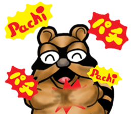 Daily bulging eyes raccoon dog sticker #7196687