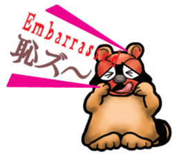 Daily bulging eyes raccoon dog sticker #7196690