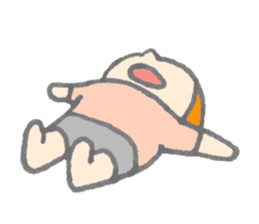 Cute girl with Orange hair sticker #7197044