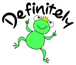 English speaking Froggie 2 sticker #7198035