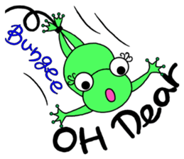 English speaking Froggie 2 sticker #7198044