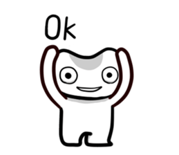 White Alien 2 sticker #7198137