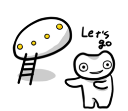 White Alien 2 sticker #7198142