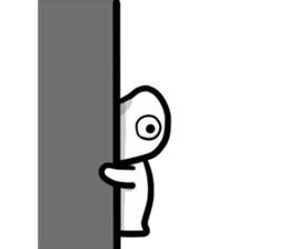 White Alien 2 sticker #7198166