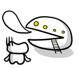 White Alien 2 sticker #7198169