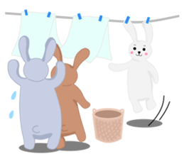 Rabbit brother Yuzu & Ume & Qabosu sticker #7198184