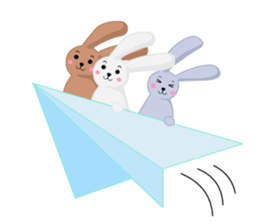 Rabbit brother Yuzu & Ume & Qabosu sticker #7198185