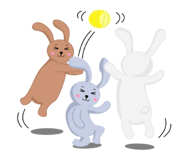 Rabbit brother Yuzu & Ume & Qabosu sticker #7198186