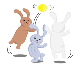 Rabbit brother Yuzu & Ume & Qabosu sticker #7198186