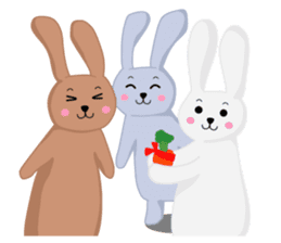 Rabbit brother Yuzu & Ume & Qabosu sticker #7198197