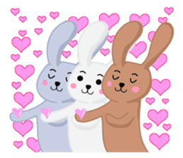 Rabbit brother Yuzu & Ume & Qabosu sticker #7198209