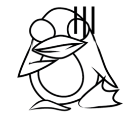 Cartoon The penguin v.001 sticker #7199439