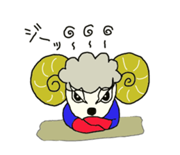 mouton heros sticker sticker #7199641