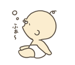 Middle aged baby sticker #7199849