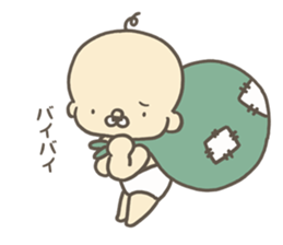 Middle aged baby sticker #7199855