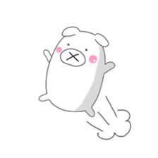 Cute & healing transparent pig sticker #7199870