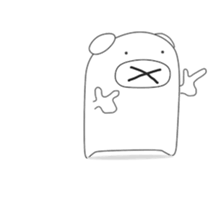 Cute & healing transparent pig sticker #7199886