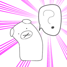 Cute & healing transparent pig sticker #7199890