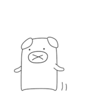 Cute & healing transparent pig sticker #7199894