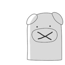 Cute & healing transparent pig sticker #7199896