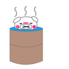 Cute & healing transparent pig sticker #7199900