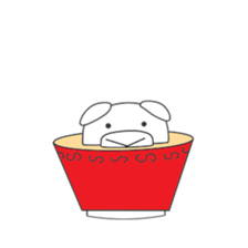 Cute & healing transparent pig sticker #7199918