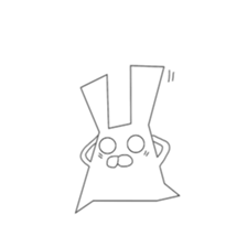 Transparent rabbit sticker #7199943