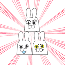 Transparent rabbit sticker #7199955