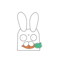 Transparent rabbit sticker #7199962